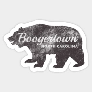 Boogertown, NC - Bear (Distressed) Sticker